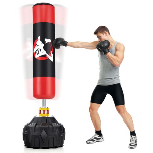 Costway 70" Freestanding Punching Bag With Fillable Base 12 Suction