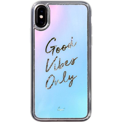 LAUT Apple iPhone X/XS Liquid Glitter Case - Good Vibes Only