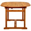 vidaXL Outdoor Dining Table Extendable Garden Patio Table Solid Acacia Wood - 78.7" x 39.4" x 29.5" Oval - 3 of 4