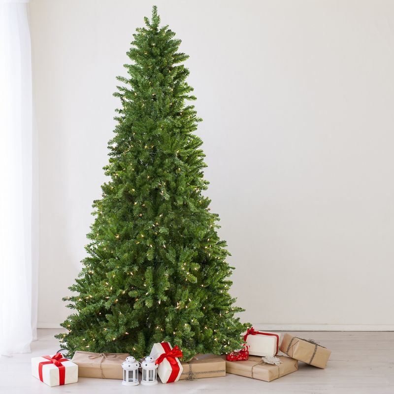 Northlight 10' Prelit Artificial Christmas Tree Slim Eastern Pine - Clear Lights, 3 of 9