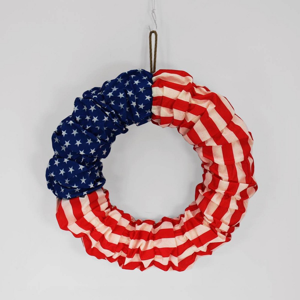Wreath Fabric Americana Stars and Stripes Red/White/Blue - Spritz