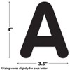 Teacher Created Resources® Black 4" Classic Self-Adhesive Letters Uppercase, 108 Pieces - 2 of 3
