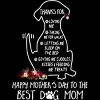 Men's Design By Humans Happy Mothers Day Best Dog Mom Thanks By MiuMiuShop Tank Top - 2 of 2
