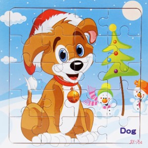 Boersma Children's Wooden Puzzle – Cat Theme with Poultry & Farm Animals, Educational Toy for Toddlers, Durable & Safe Early Learning Gift - 1 of 4