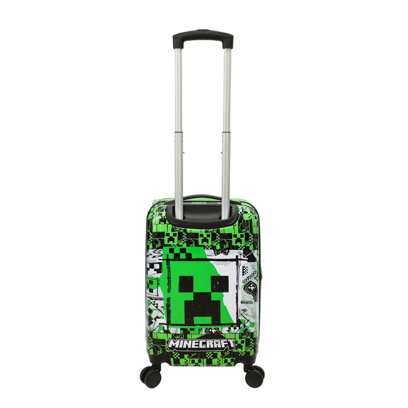 Minecraft Creeper 20” Carry-On Luggage With Wheels And Retractable Handle, 3 of 8