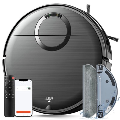 Teendow Cordless Robot Vacuum Cleaner and Mop, APP/Voice Control, Auto-Charge, 4 Cleaning Modes,Robotic Vacuum for Hardwood Floor and Rug, Black