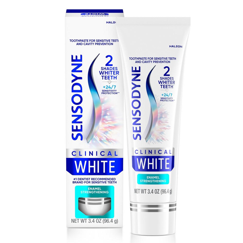 Photos - Toothpaste / Mouthwash Sensodyne Clinical White Enamel Strengthen Toothpaste - 3.4oz 