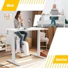 Costway 48'' Sit to Stand Desk Adjustable Standing Workstation w/ Crank - 4 of 4