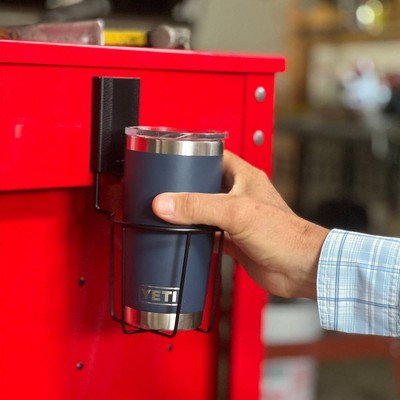 Black Magnetic Steel Cup Holder Basket