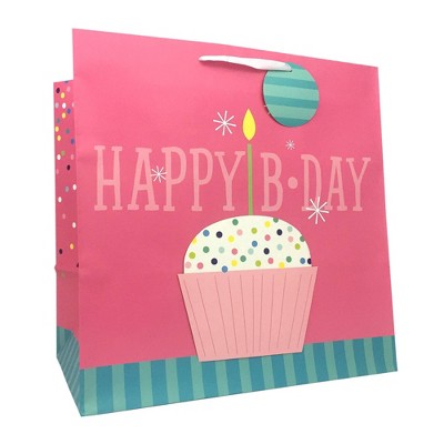 Large Happy Birthday Cup Cake Bag - Spritz™