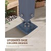 Outdoor Pergola Metal Gazebo with Retractable Canopy - 3 of 4