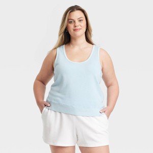 Women's Leisure Studio French Terry Tank Top - Universal Thread™ - 1 of 3