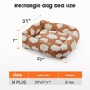 Dog Beds Large Sized Dog - Washable Furry Pet Beds, Rectangle Orthopedic Corduroy Fleece Puppy Beds with Removable Zipper Cover - 2 of 4
