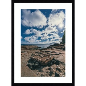 Amanti Art Heart of Hawaii by Max Blakesberg Studios Wood Framed Wall Art Print - 1 of 4