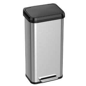 iTouchless SoftStep 20 Gallon Step Pedal Kitchen Trash Can with AbsorbX Odor Filter and Dent-Proof Plastic Lid - 1 of 4