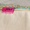 Large Abella Boho Rectangular Pouf Aqua - Christopher Knight Home: Hand-Crafted, Cotton Upholstered, No Assembly Required - 3 of 4