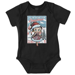 Betty Boop Be Home For Christmas Baby Bodysuit Jumper Girls Brisco Brands - 1 of 4
