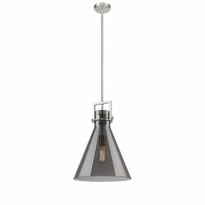 Newton Cone - 1 Light Stem Hung Pendant In Industrial Style-19.13 Inches Tall and 14 Inches Wide - 1 of 1