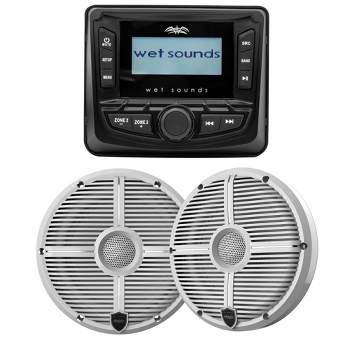 Wet Sounds WS-MC-5 Stereo w/ 2.7" LCD & RECON 6 XW Grilles