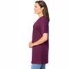 Woman Within Plus Size Perfect Short-Sleeve Shirred V-Neck Tunic - 4 of 4