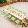 VINGLI Folding Chairs All Steel Metal Frame, Durable Portable and Versatile for Indoor Outdoor Use, Green, Set of 4 - 2 of 4