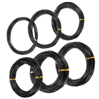 Unique Bargains Anodized Aluminum Bonsai Training Wire 6 Rolls 0.03/0.04/0.06/0.08/0.1/0.12 inch