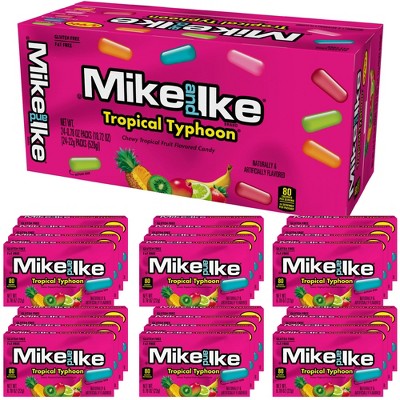 Mike and Ike Tropical Typhoon Candy - 0.78 Ounce Box (Pack Of 24
