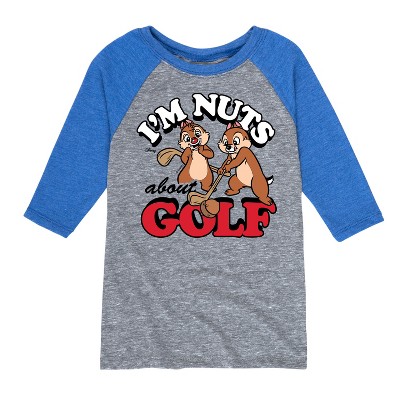 Boys' - Disney - I'm Nuts About Golf Raglan Graphic T-Shirt