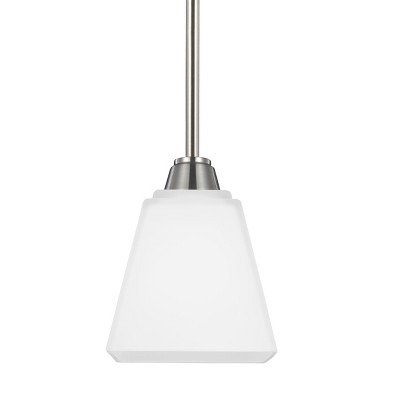 Generation Lighting Parkfield 1 light Brushed Nickel Pendant 6113001-962