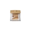 J&V TEXTILES 10oz Qtip Holder Dispenser with Bamboo Lids, Big Clear Bathroom Organizer Accessories Decor for Storage-Qtips Cotton Ball Holder (3-Pack) - 2 of 4