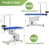 Dog Grooming Table with Adjustable Z Lift Height 21 to 36 in Anti Slip Top Grooming Arm Tool Organizer,Heavy Duty Pet Station - LAOTIES - 2 of 4