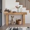 GOCAPTAIN 63" Farmhouse Console Table, Narrow Wood Console Table for Living Room, Hallway, Entrance, Foyer, Rustic Farmhouse Entryway Table - 4 of 4