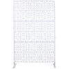 PAGED Privacy Screen Modern Metal Fence Partition Panel with Geometric Pattern for Balcony Garden Room Divider, 76" H×48" W - 3 of 4