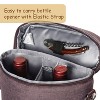 Tirrinia 2 Bottle Wine Tote Carrier, Leakproof & Insulated Padded Versatile Wine Cooler Bag, Wine Gift Bag - 3 of 4