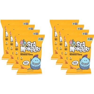 Sea Monsters Seaweed Puff Cheese Pizza - Case of 8 - 3.5 oz