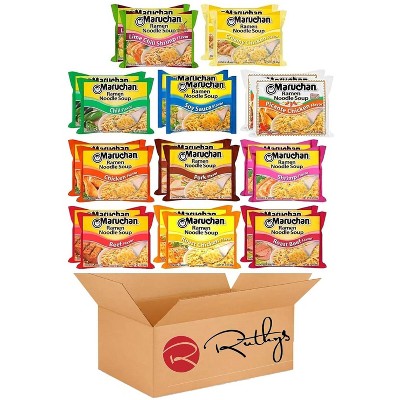 Maruchan Ramen Noodle Soup Variety mix - 11 Flavors -  Pack of 22