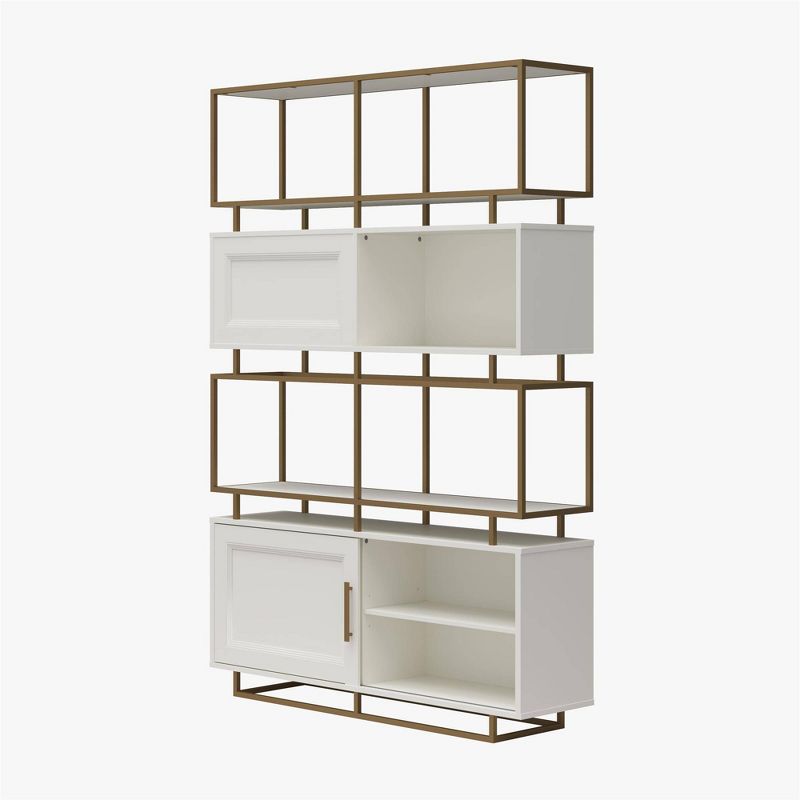 70.3&#34; Goldie Modern Bookcase Room Divider White - CosmoLiving by Cosmopolitan, 5 of 11