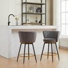 APRILSOUL  26.38"Counter Height Bar Stools Set of 2, 360¡ã Swivel Upholstered Barstools - 4 of 4