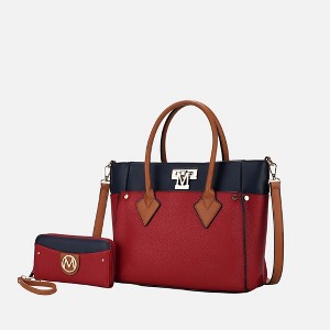MKF Collection Brynlee Color-Block Women’s Tote Bag with Wallet by Mia K - 1 of 4