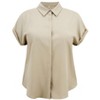 GRACE & GRANDEUR Women's Plus Size Collared Rolled Cuffed Short Sleeve Casual Button-Down Shirts - 4 of 4