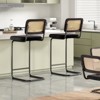 FURNIinspire Dining Chair, Counter Height Bar Stools Set of 2, Bar Chairs and Stools, Armless, Ideal for Kitchen Islands, Black, 18.9"*17.7"*42.5" - 3 of 4
