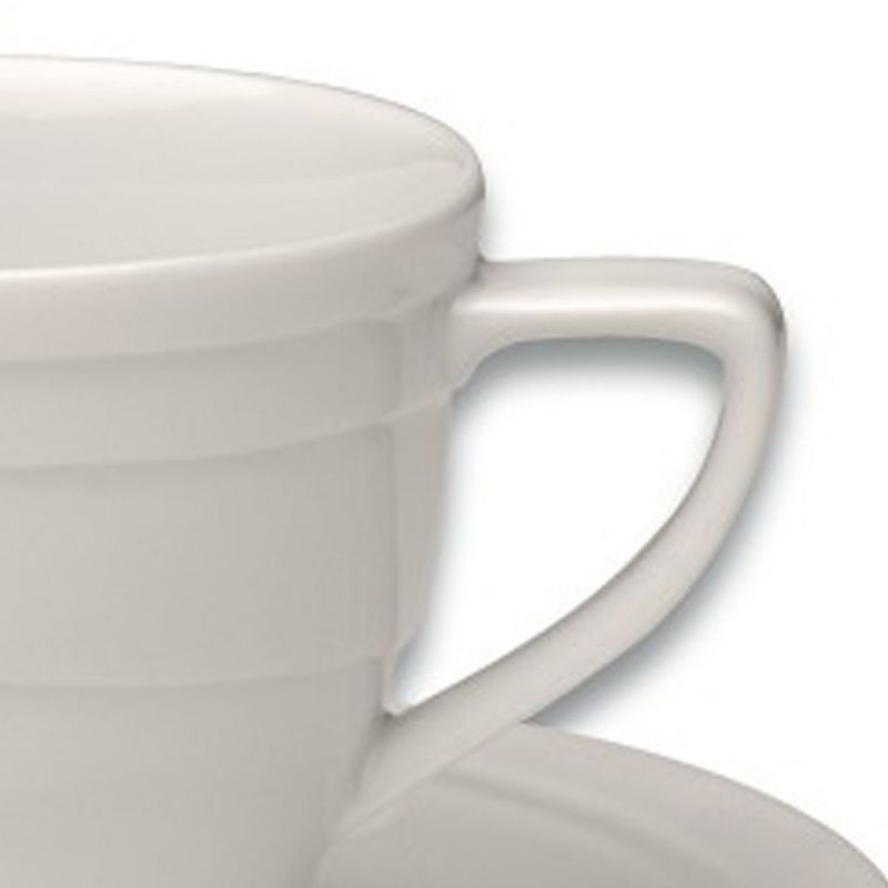 BergHOFF Essentials Porcelain Drinkware Set, Tea Cups, Saucers, White, 3 of 5