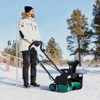 Snow Blower - 20" Width 180° Rotating Chute Walkways Driveways Snow Thrower Blaster Dual - 2 of 4