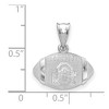 Black Bow Jewelry Sterling Silver Ohio State Buckeyes NCAA Pendant - 2 of 3