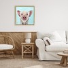 Stupell Industries Babe Screen Piglet Floating Frame Canvas Art - 3 of 4