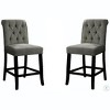 NicBex Dining Chairs Set of 2 Upholstered Chair Solid Wood Tufted Dining Chair with Solid Wood Frame for Kitchen - 3 of 4