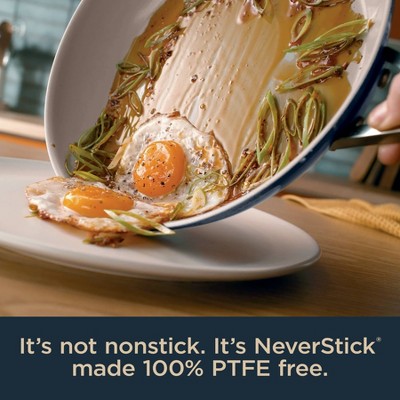 Ninja 10.25" Blue Aluminum Non-Stick Ceramic Fry Pan