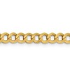 Black Bow Jewelry 4.75mm 14K Yellow Gold Solid Lightweight Flat Curb Chain Necklace - 3 of 4