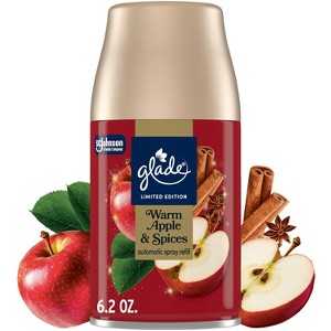 Glade Automatic Air Freshener Room Spray Fall Scent Refill - Warm Apple & Spices - 6.2 oz - 1 of 4