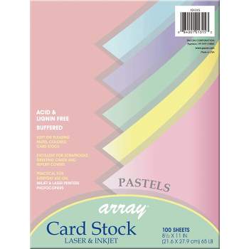 Pacon Array - Paper - 10.98 in x 8.5 in - 100 sheets - white - card stock